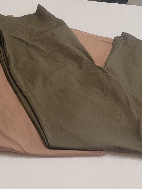 Zenana Outfitters Pants - NWOT 2 Pairs of Zenana High Waist Flare Yoga Pants Brown and Olive. 2X
